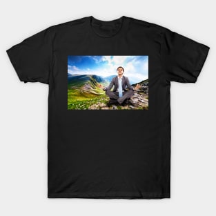 Businessman relaxing in the nature T-Shirt